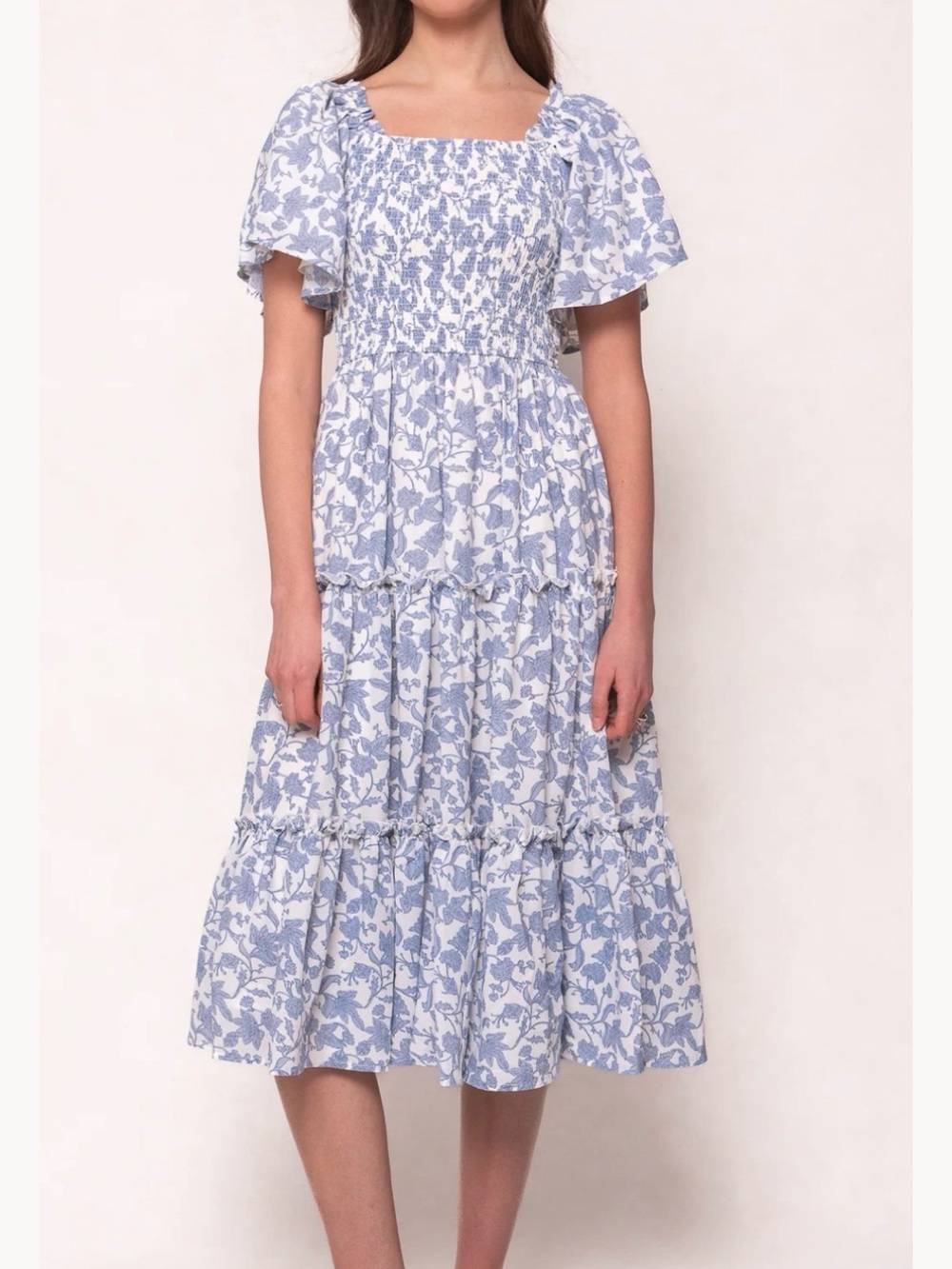 Ivy City Co Ophelia Blue Toile XXS Dress